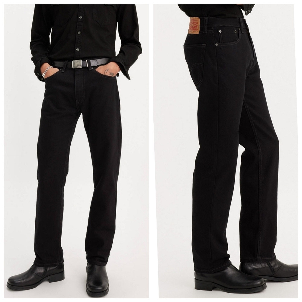 LEVI STRAUSS & CO. Men's Black Jeans 505. Size: 40/36